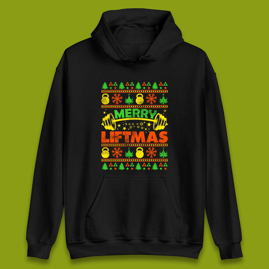 Merry Liftmas Christmas Unisex Hoodie