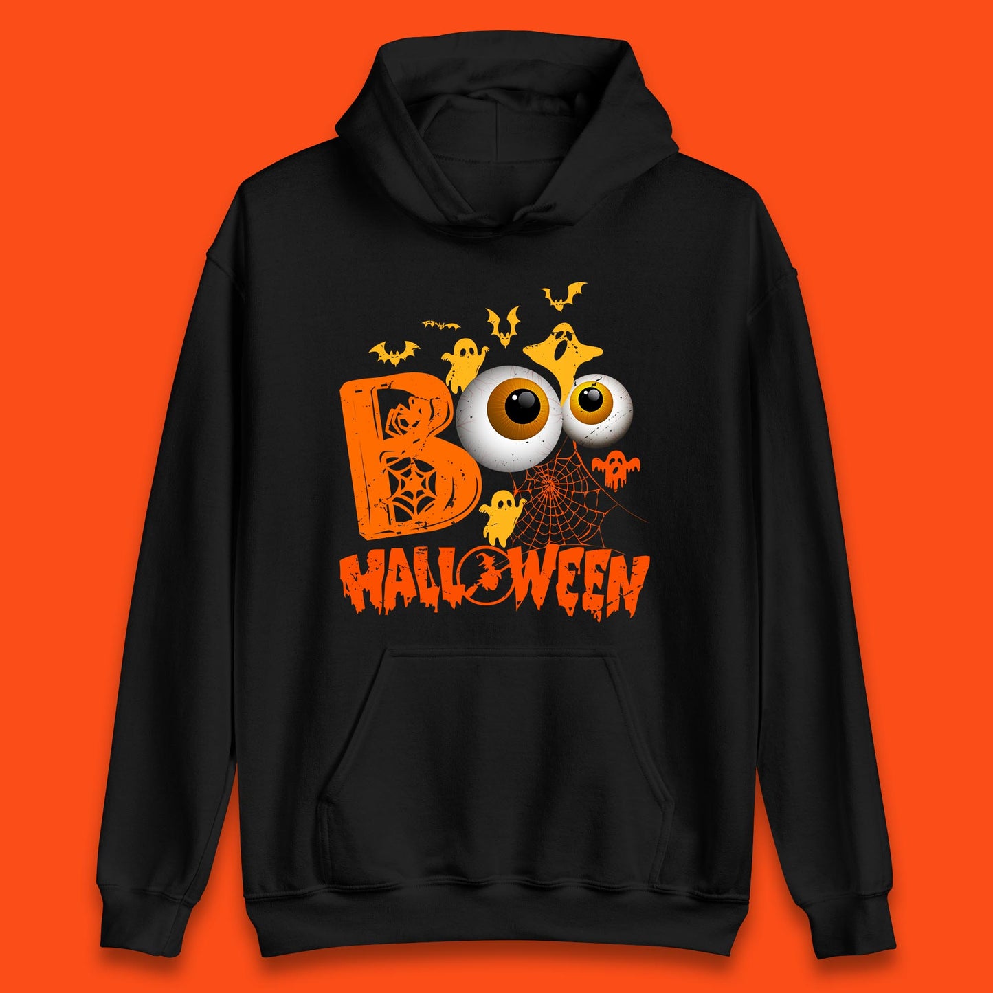 Halloween Spooky Boo Eye Balls Funny Halloween Boo Ghost Spooky Season Unisex Hoodie