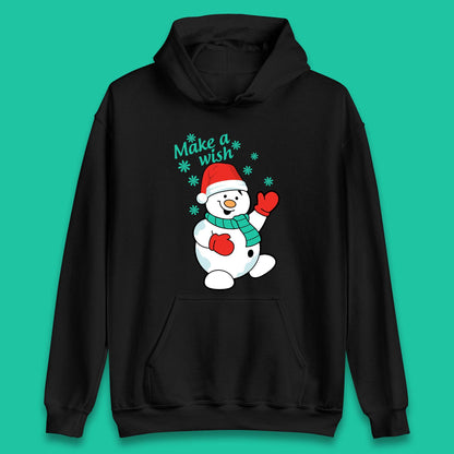 Make A Wish Snowman Christmas Unisex Hoodie
