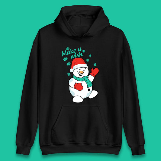 Make A Wish Snowman Christmas Unisex Hoodie