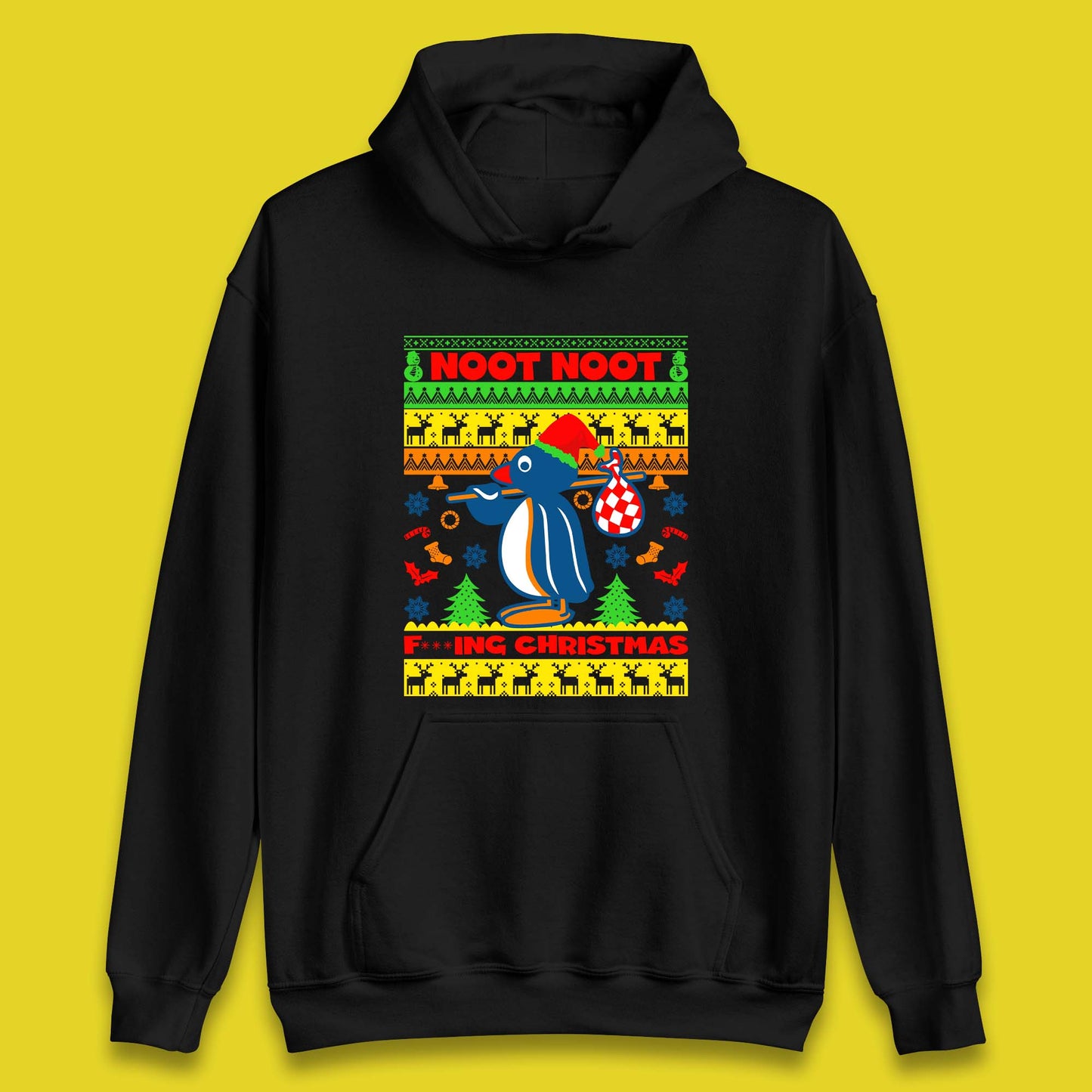 Penguin Noot Noot Christmas Unisex Hoodie