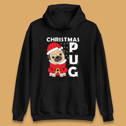 christmas pug dog hoodie