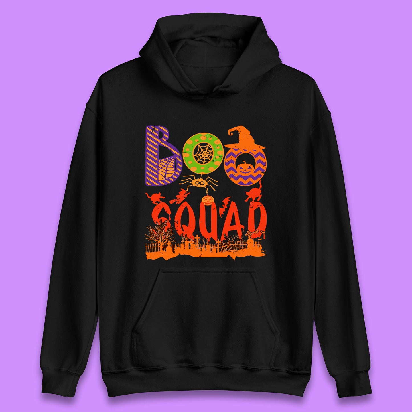 Boo Squad Halloween Matching Costume Horror Boo Crew Unisex Hoodie