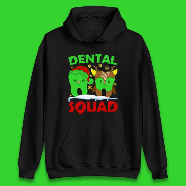 Dental Squad Christmas Dentist Xmas Dental Hygienist Festive Unisex Hoodie