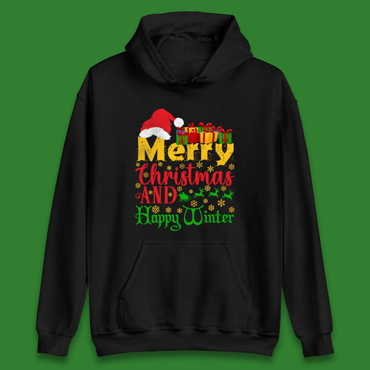 merry christmas and happy winter hoodie