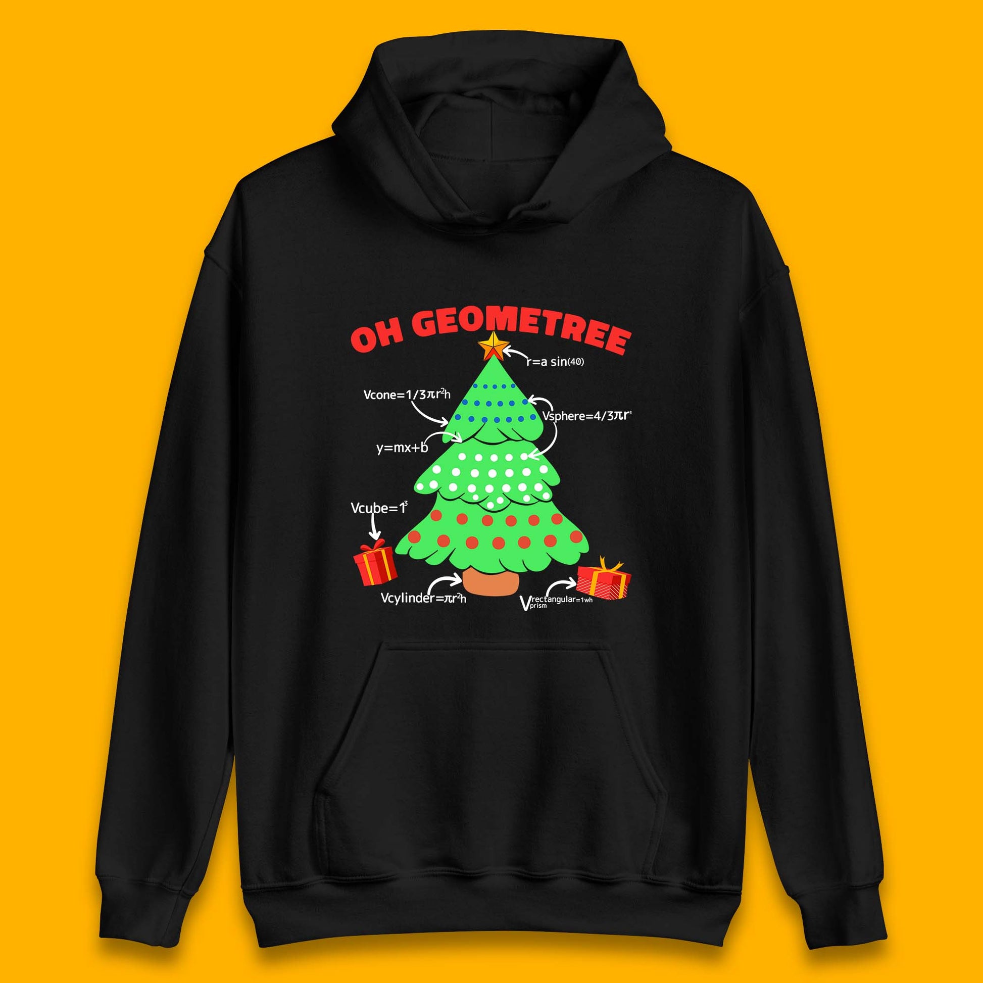 oh geometree christmas tree math geometry hoodie
