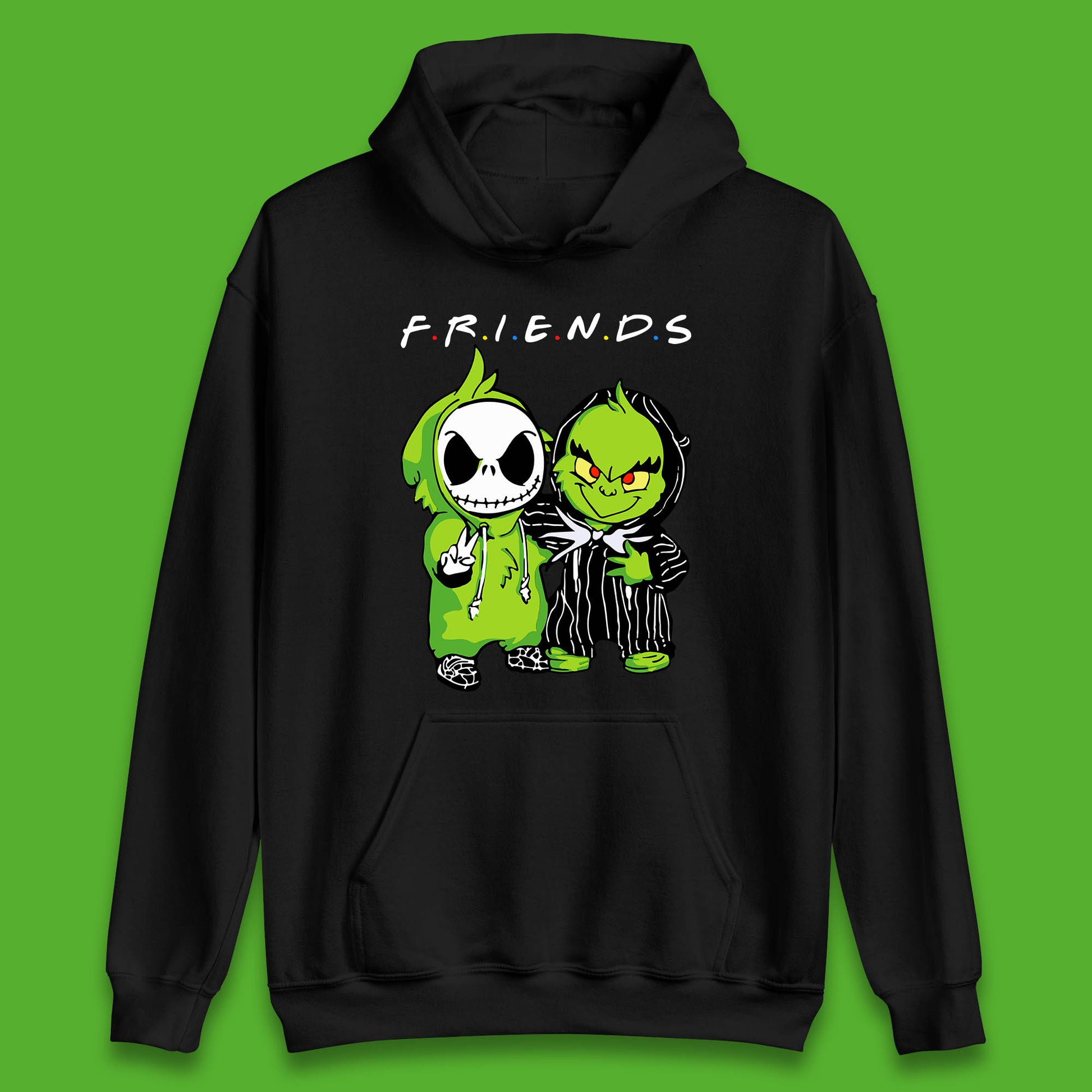 grinch and jack skellington hoodie