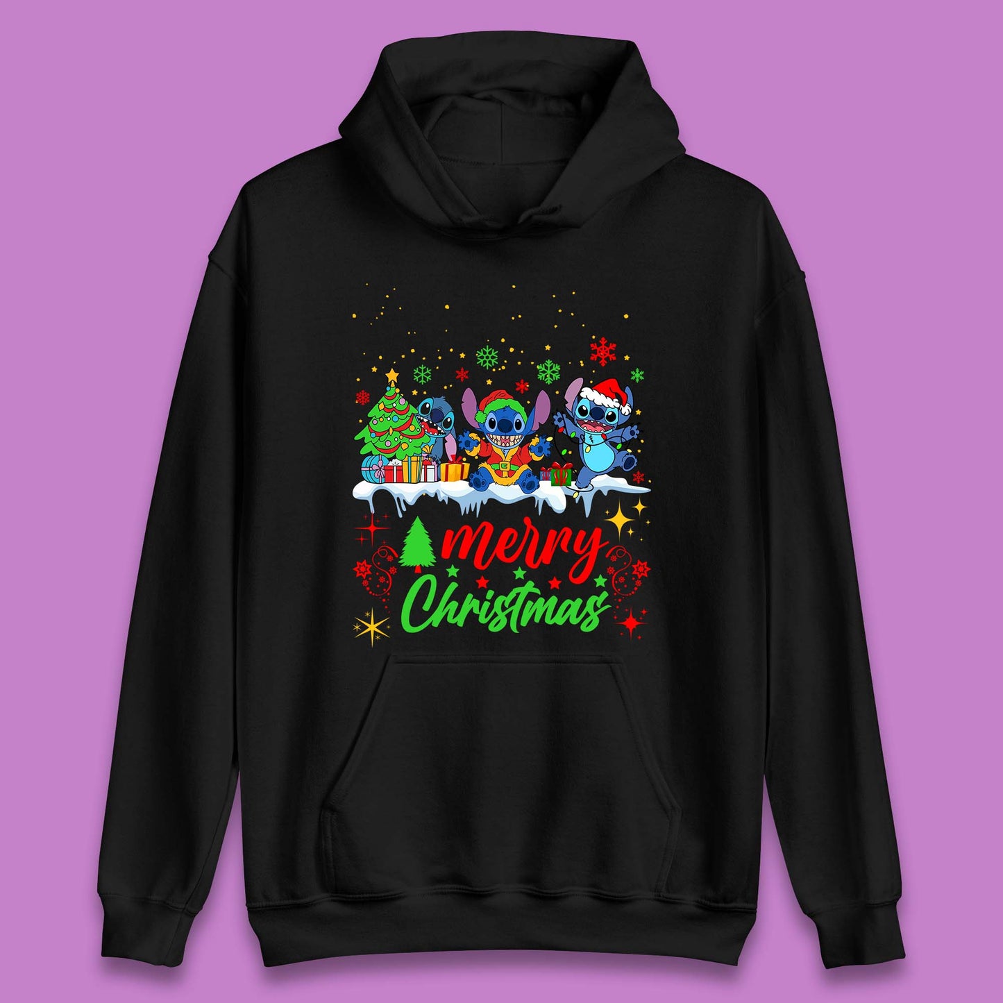 Stitch Squad Christmas Unisex Hoodie
