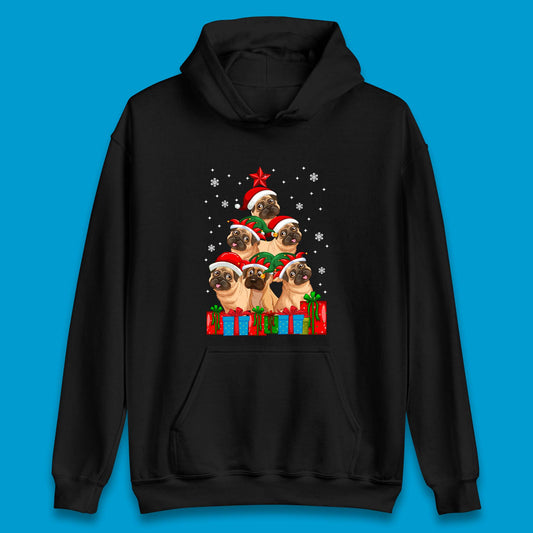pug dog christmas hoodie