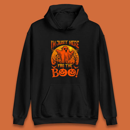 I'm Here For The Boo Halloween Horror Scary Boo Ghost Spooky Season Unisex Hoodie