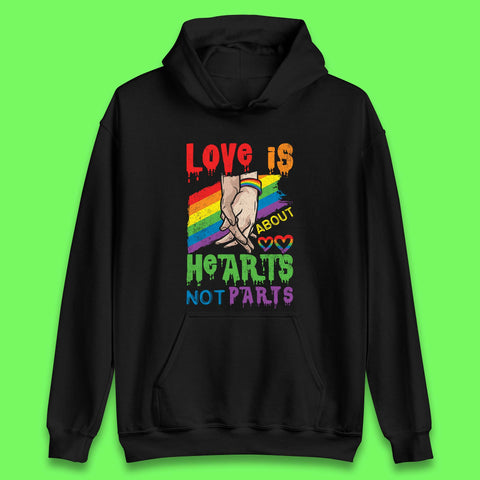 Love Is About Hearts Unisex Hoodie