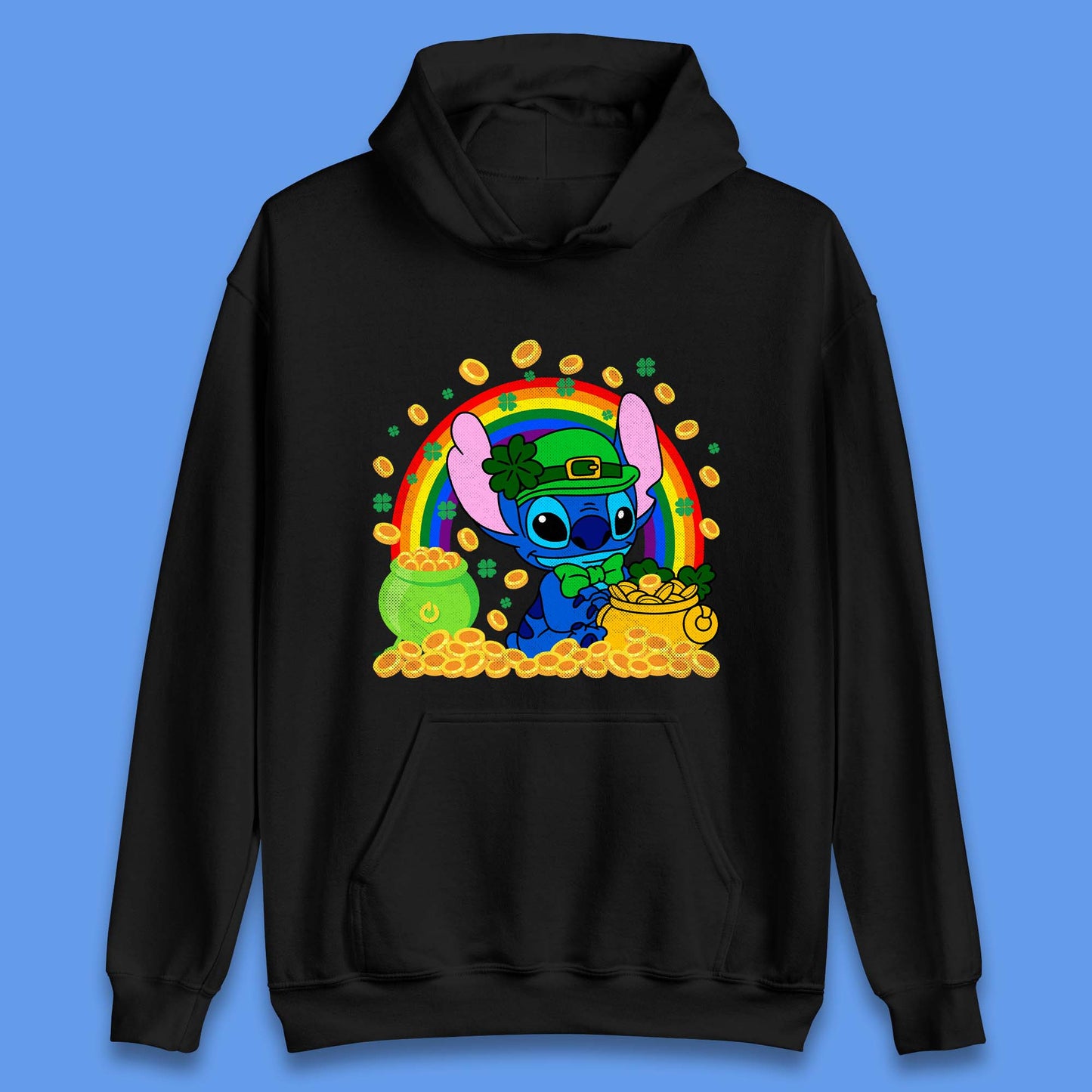 Disney Stitch St Patrick's Day Unisex Hoodie