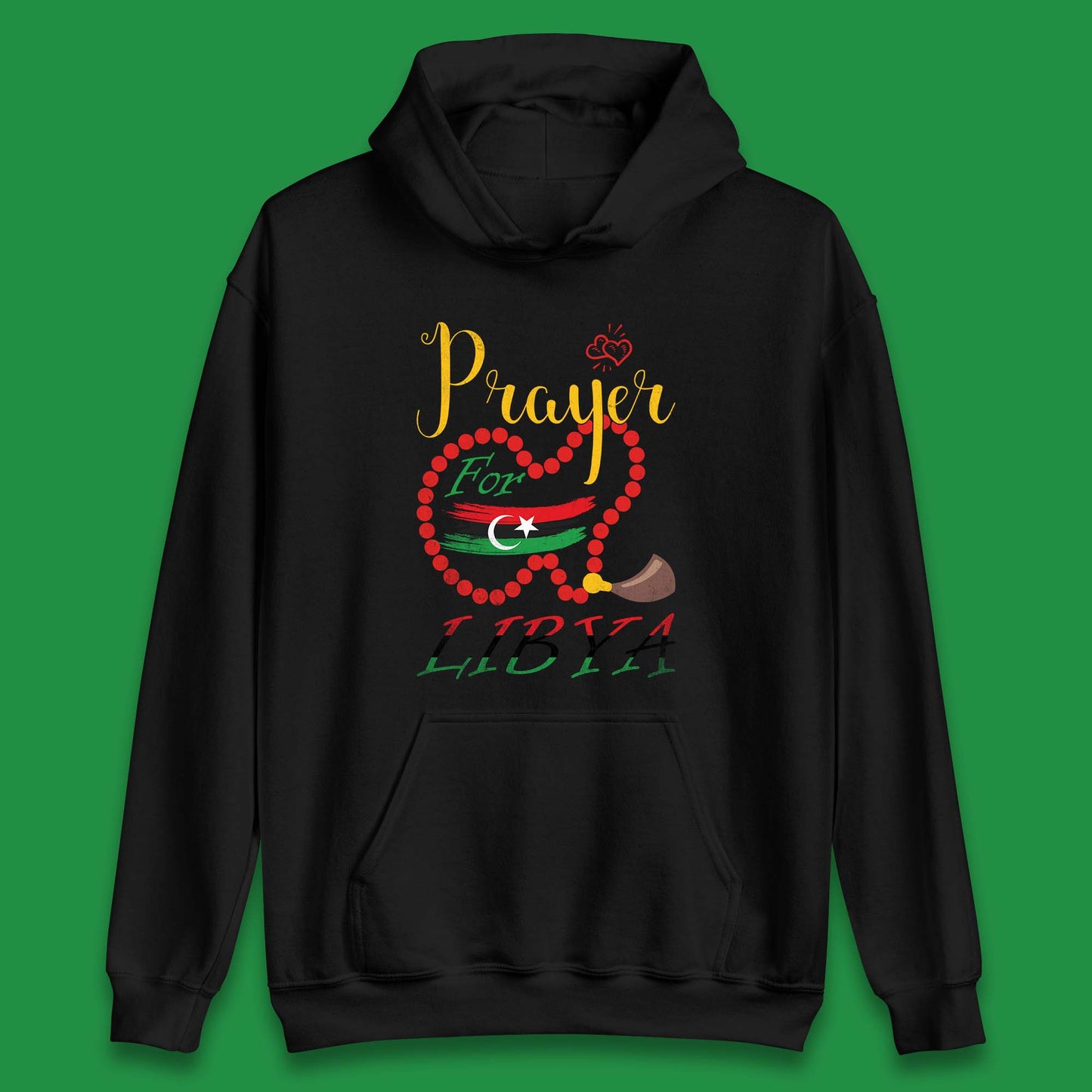 Prayer For Libya Help Libya Flood Solidarity Stand With Libya Unisex Hoodie