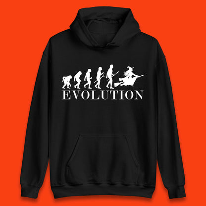 Witch Evolution Halloween Scary Spooky Witch Costume Unisex Hoodie
