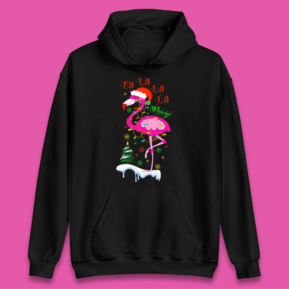 flamingo christmas hoodie