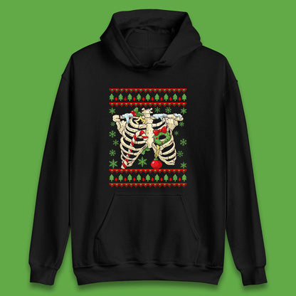 Christmas Ribs Skeleton Unisex Hoodie