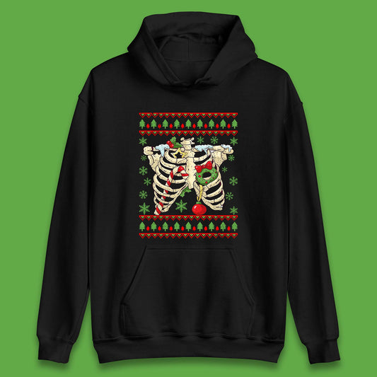 Christmas Ribs Skeleton Unisex Hoodie
