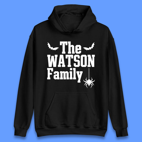 Personalised Halloween Family Your Name Horror Scary Spooky Matching Costume Unisex Hoodie