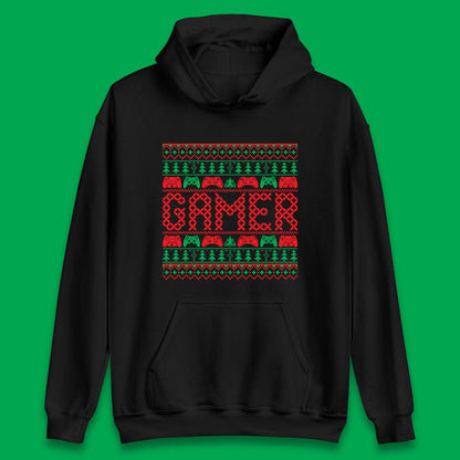 christmas gamer controller hoodie