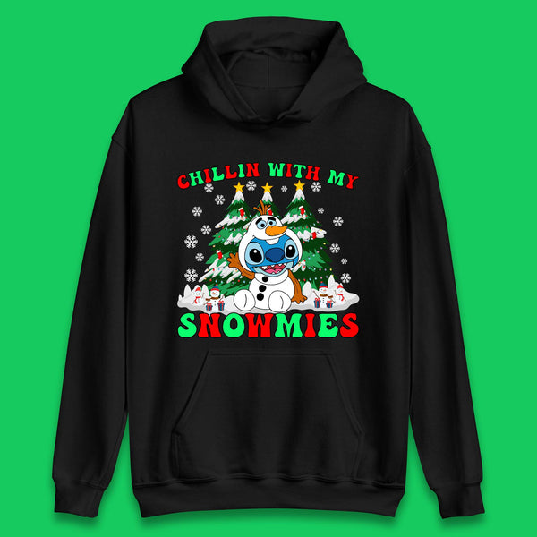 Snowman Stitch Christmas Unisex Hoodie