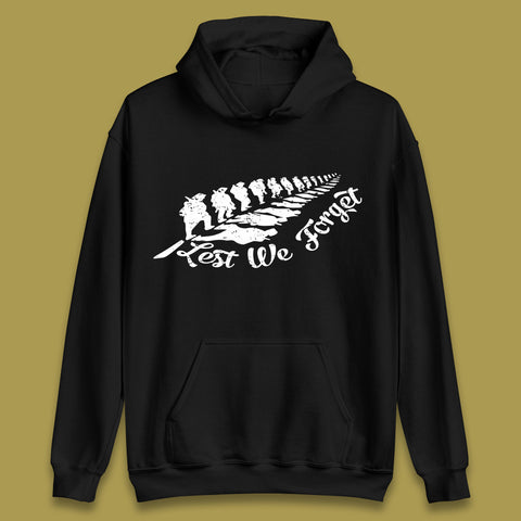 Lest We Forget Remembrance Day Military Honour Always Remember Our Heroes Unisex Hoodie
