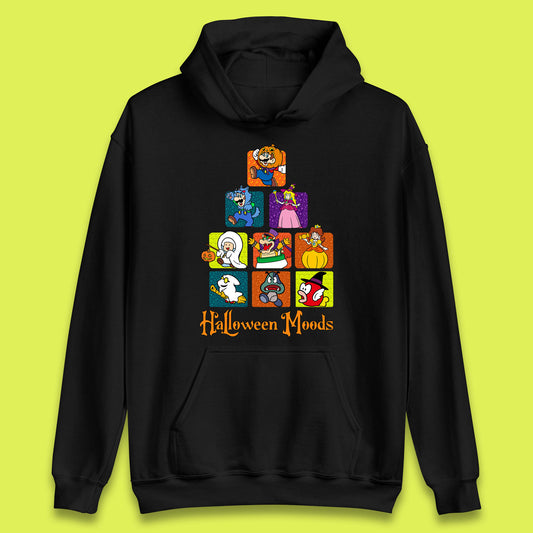 Super Mario Halloween Moods Nintendo Super Mario Game Characters Horror Halloween Spooky Mario Season Unisex Hoodie