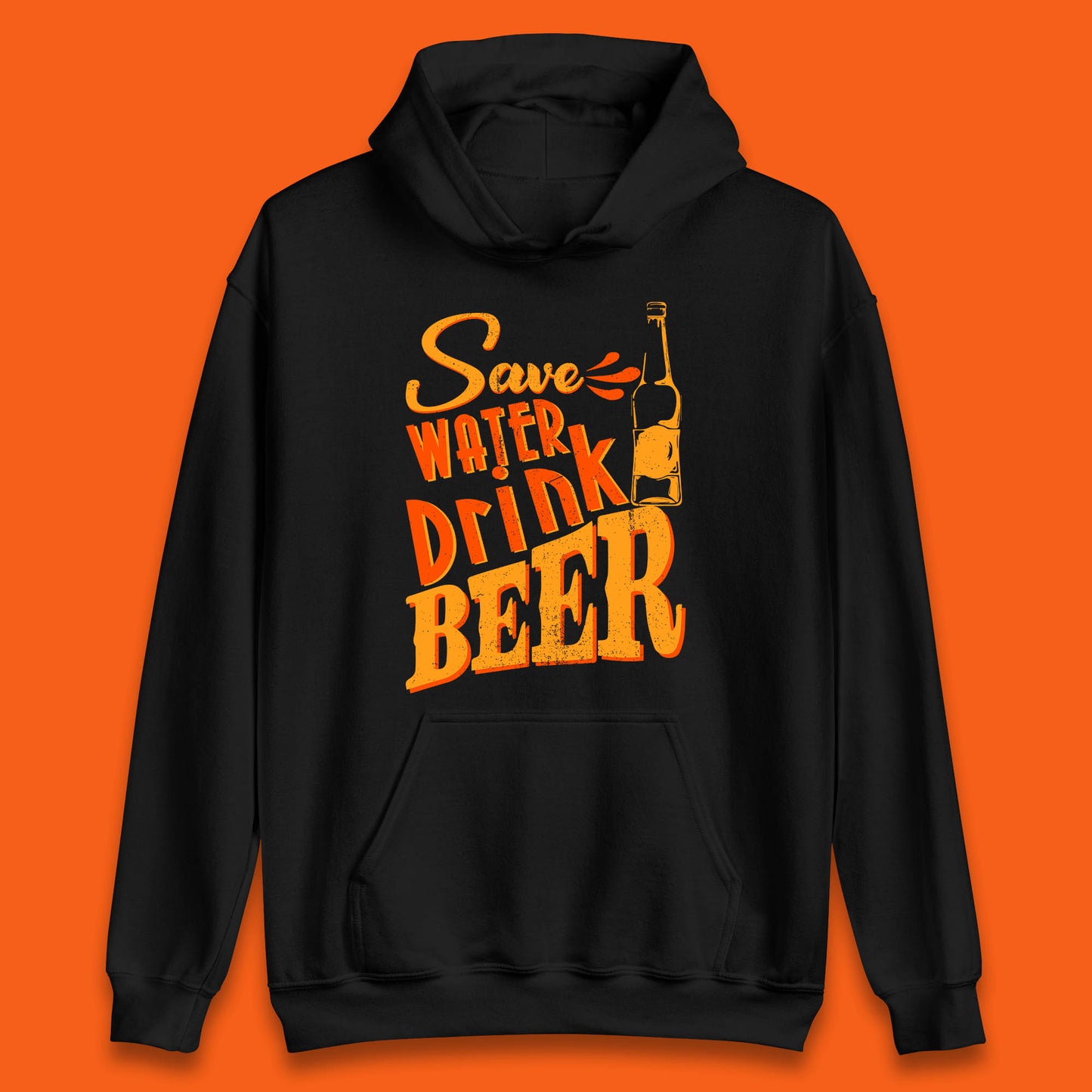 Save Water Drink Beer Halloween Horror Scary Beer Drinking Party Unisex Hoodie