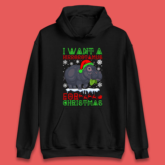 I Want A Hippopotamus For Christmas Unisex Hoodie