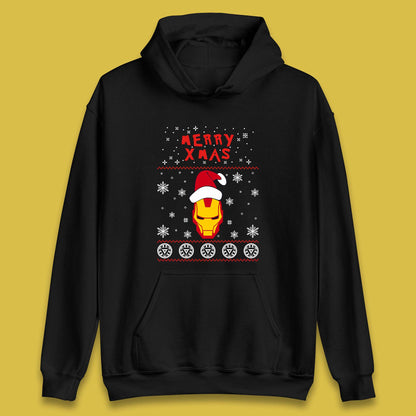 Merry Xmas Ironman Unisex Hoodie