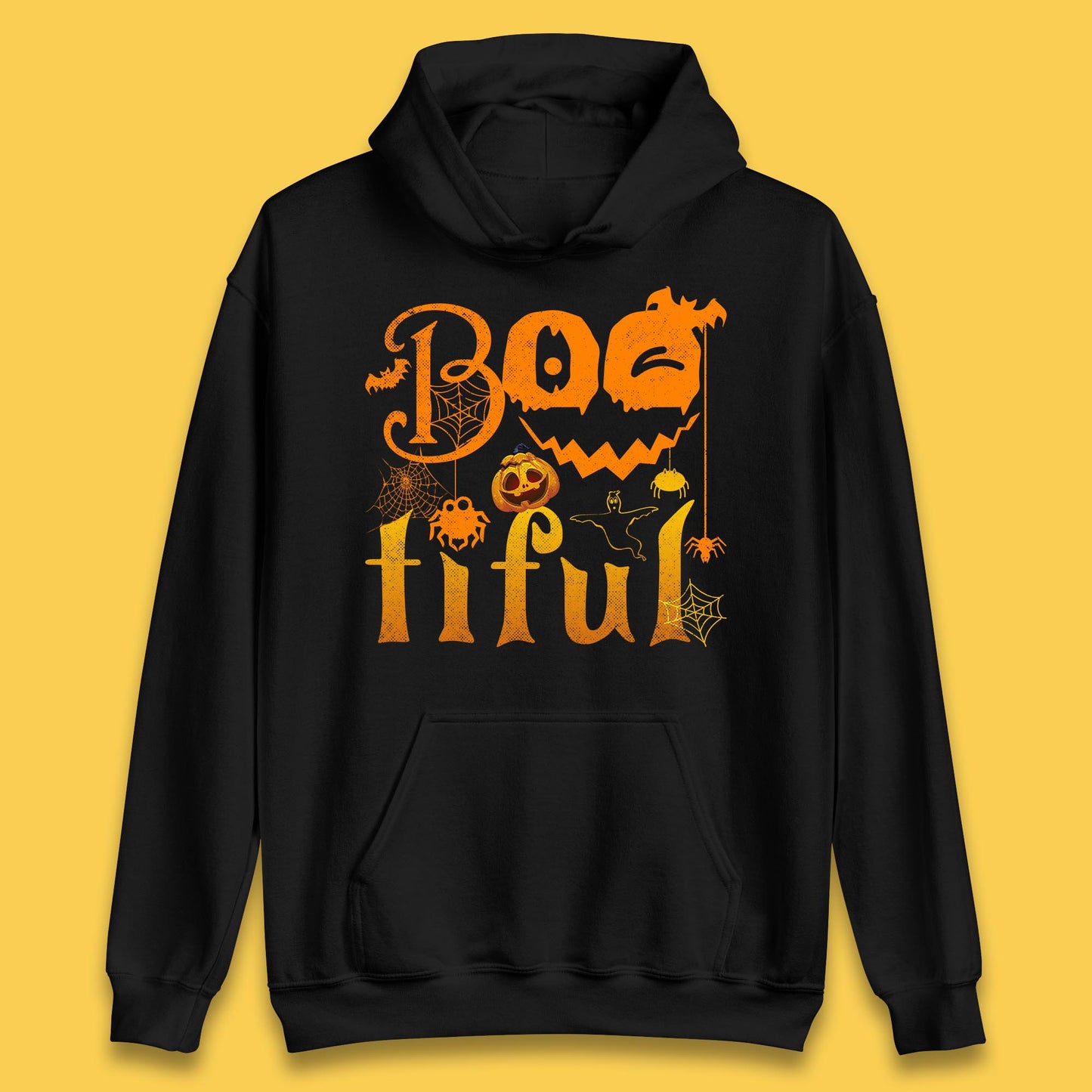 Bootiful Halloween Ghost Funny Boo Ghost Scary Spooky Season Unisex Hoodie