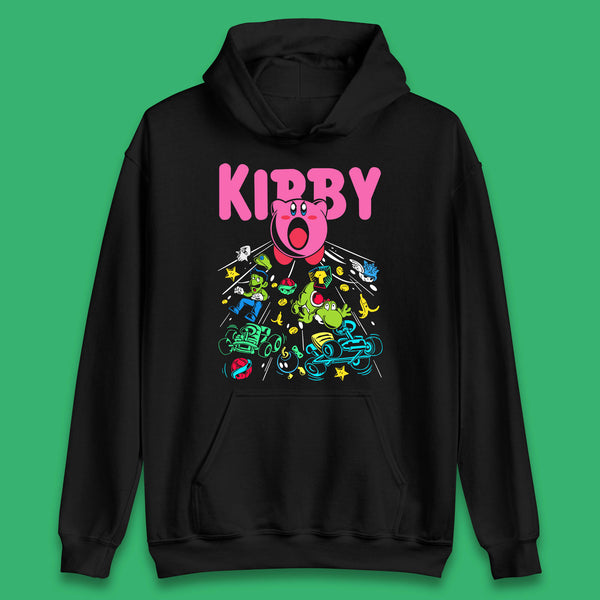Kirby Consume Karting Mario Kart Ghost Band Heavy Metal Kirby Retro Gaming Unisex Hoodie
