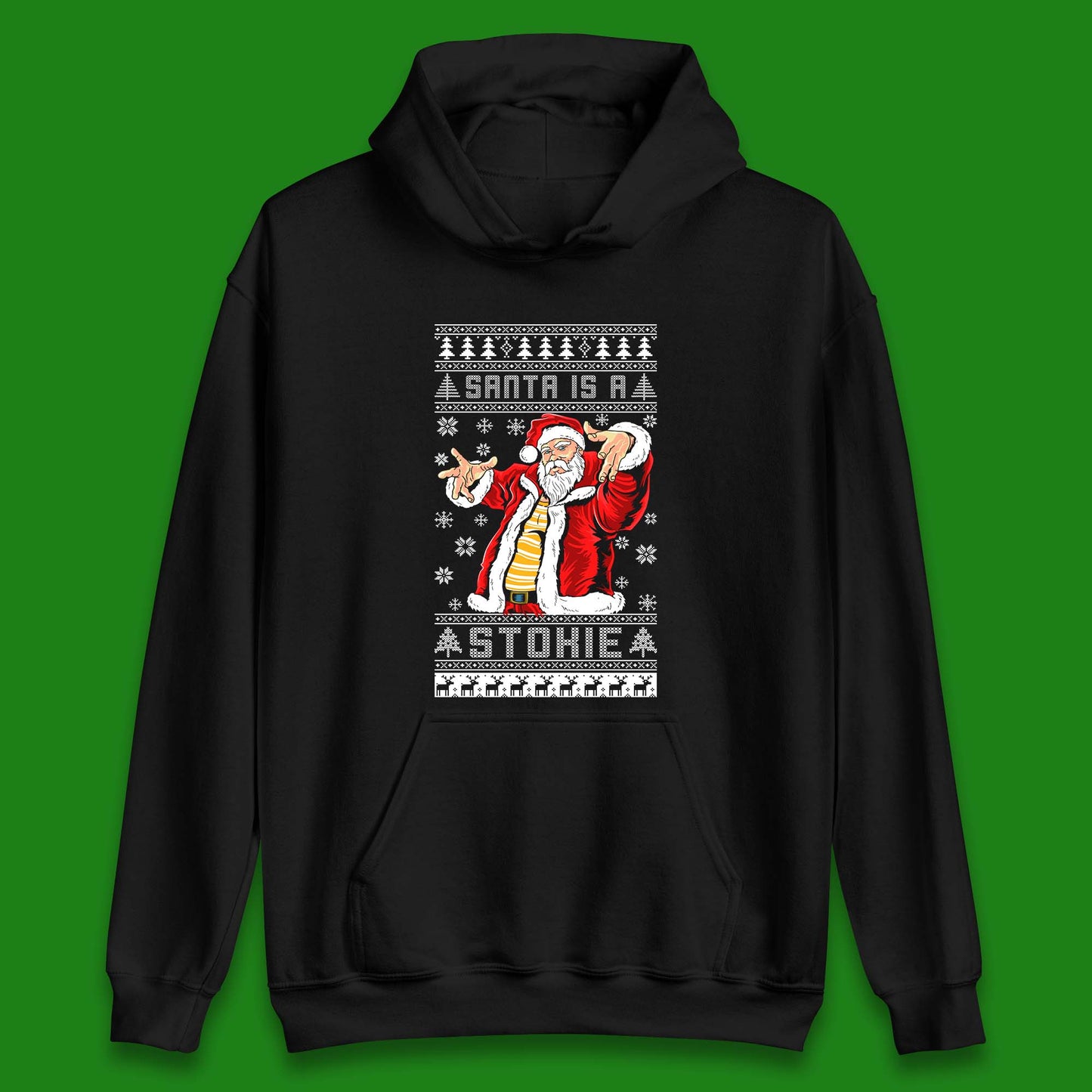 Santa is A Stokie Christmas Unisex Hoodie