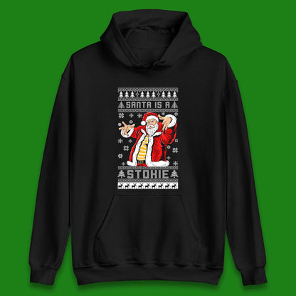 Santa is A Stokie Christmas Unisex Hoodie
