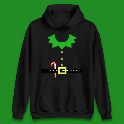 christmas elf costume christmas candy hoodie