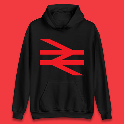 British Rail Union Jack Logo Trains Trainspotter Train Nationalisation Britain Uk Labour Politics Unisex Hoodie