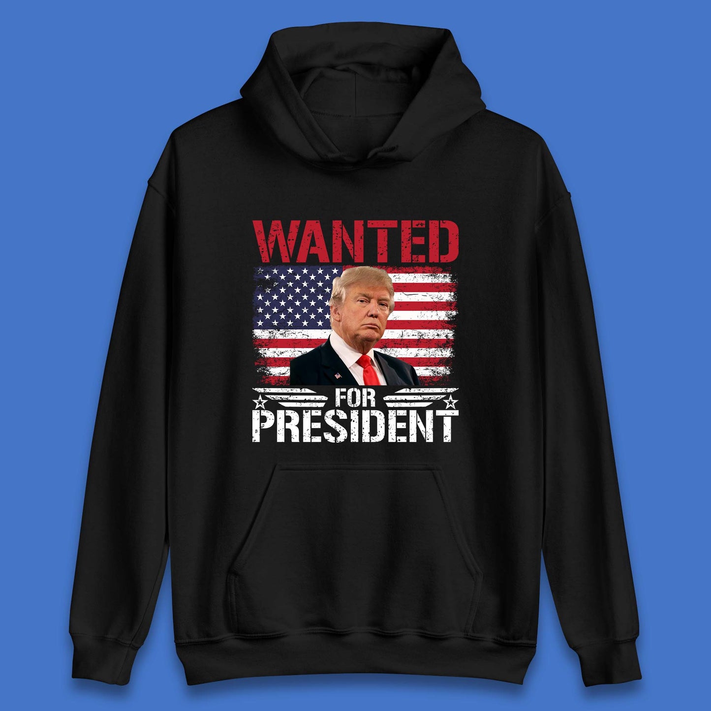 Wanted For President Donald Trump Mugshot Election 2024  Donald Trump Take America Back Unisex Hoodie
