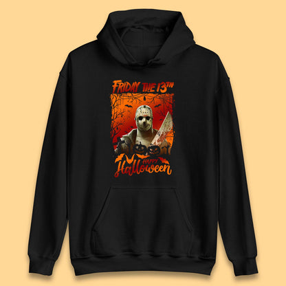 Friday The 13th Happy Halloween Jason Voorhees Halloween Horror Movie Character Unisex Hoodie
