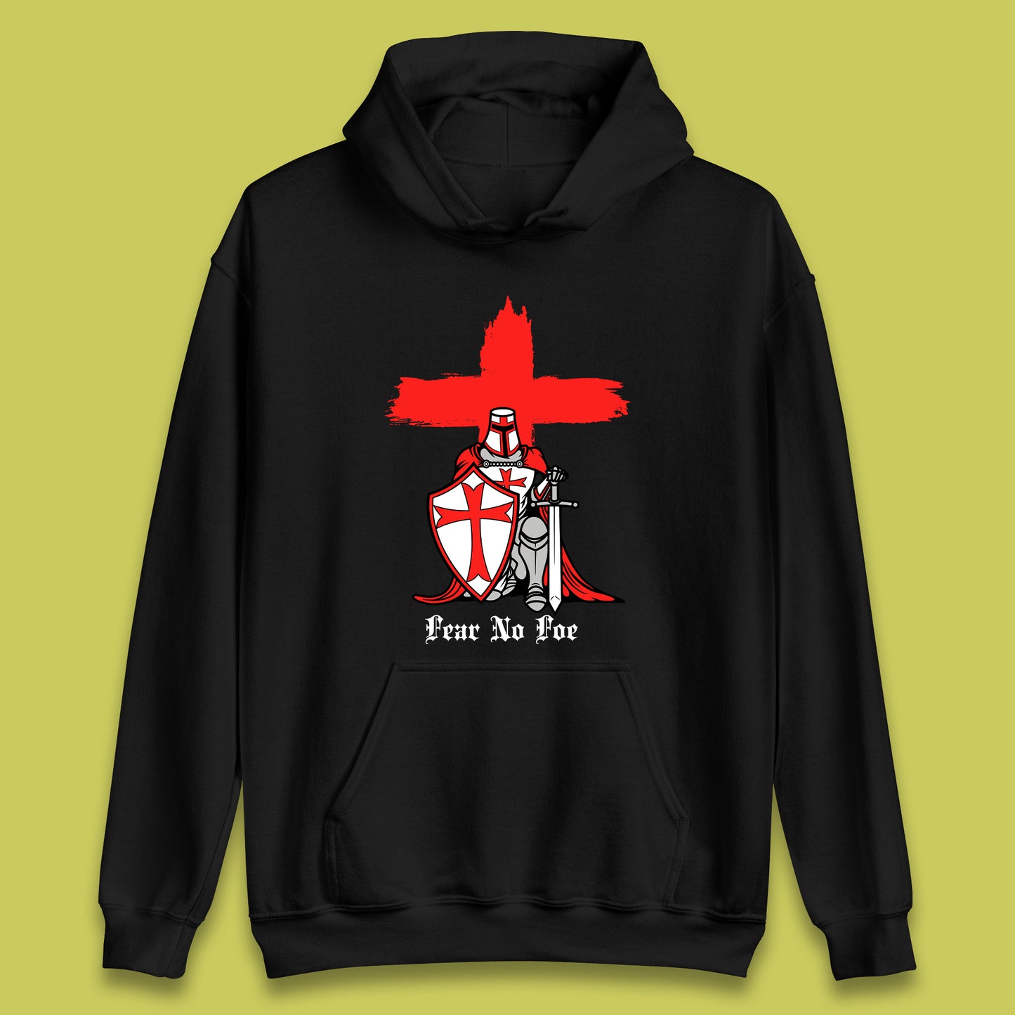 Fear No Foe St George's Day Unisex Hoodie