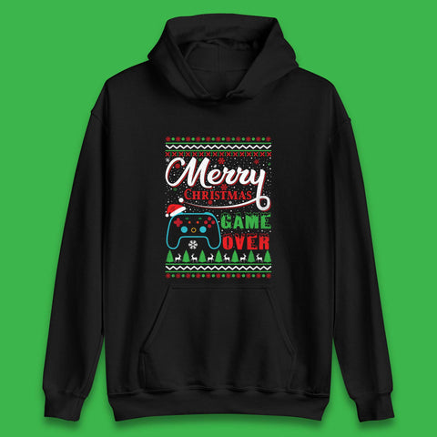 Merry Christmas Game Over Unisex Hoodie