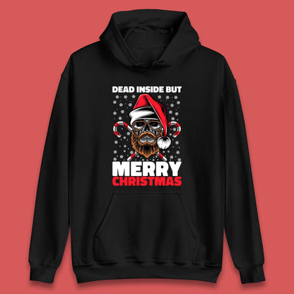 hipster skull christmas hoodie