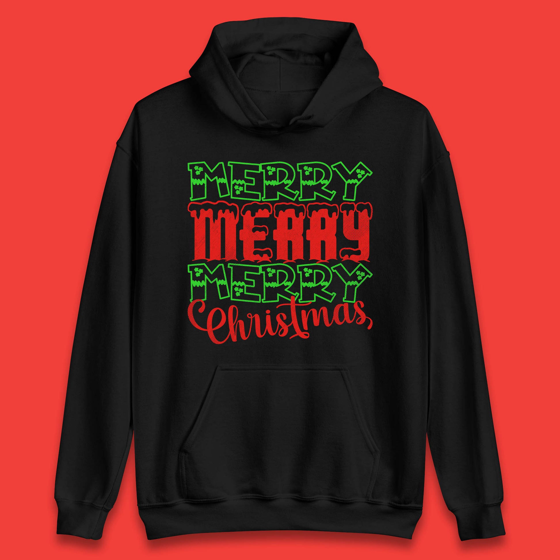 merry merry merry christmas hoodie