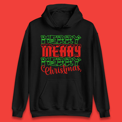 merry merry merry christmas hoodie