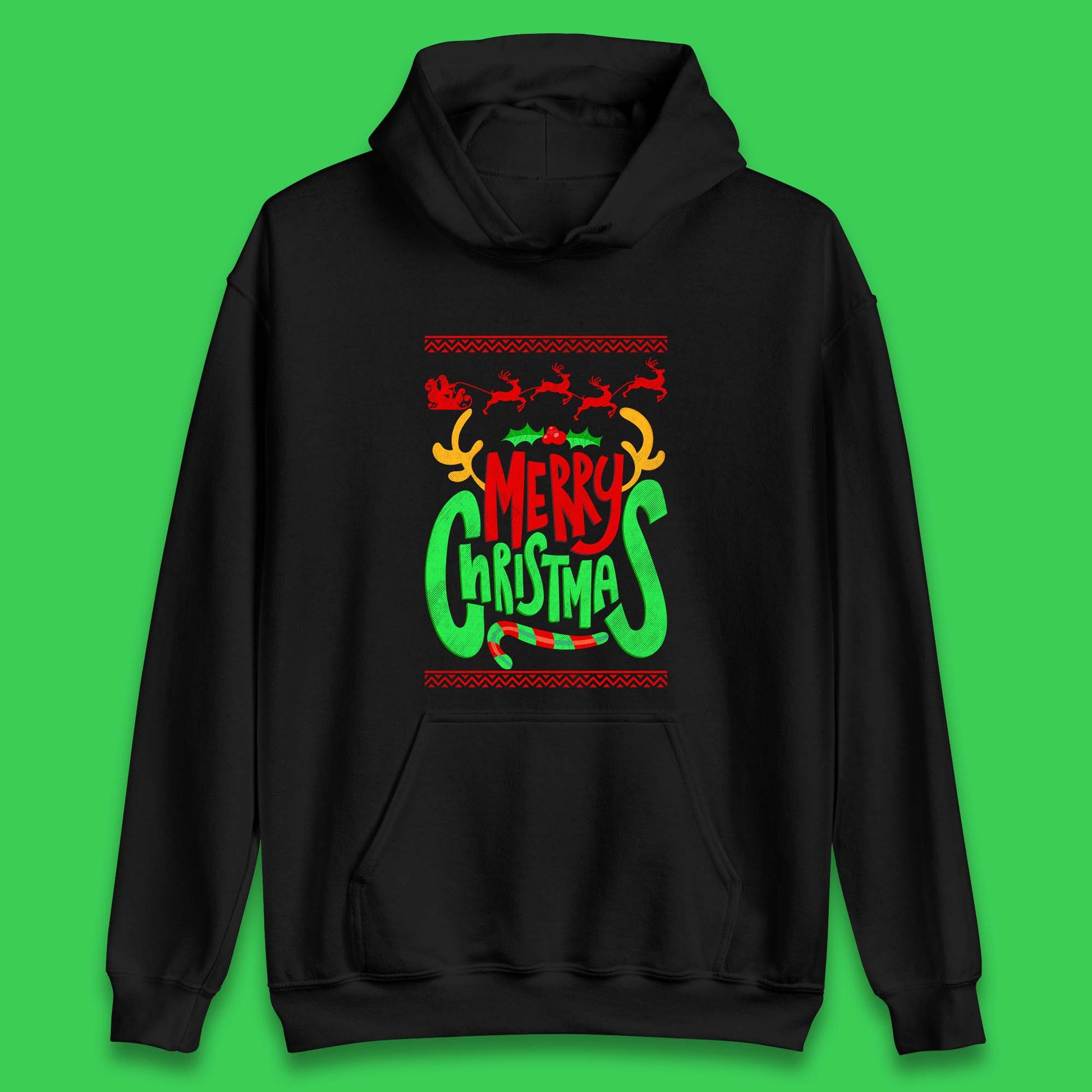 christmas reindeer antlers hoodie