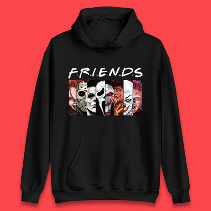Halloween Friends Horror Movie Characters Killers Scary Friends Unisex Hoodie