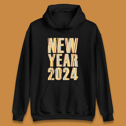 Retro Style New Year 2024 Unisex Hoodie