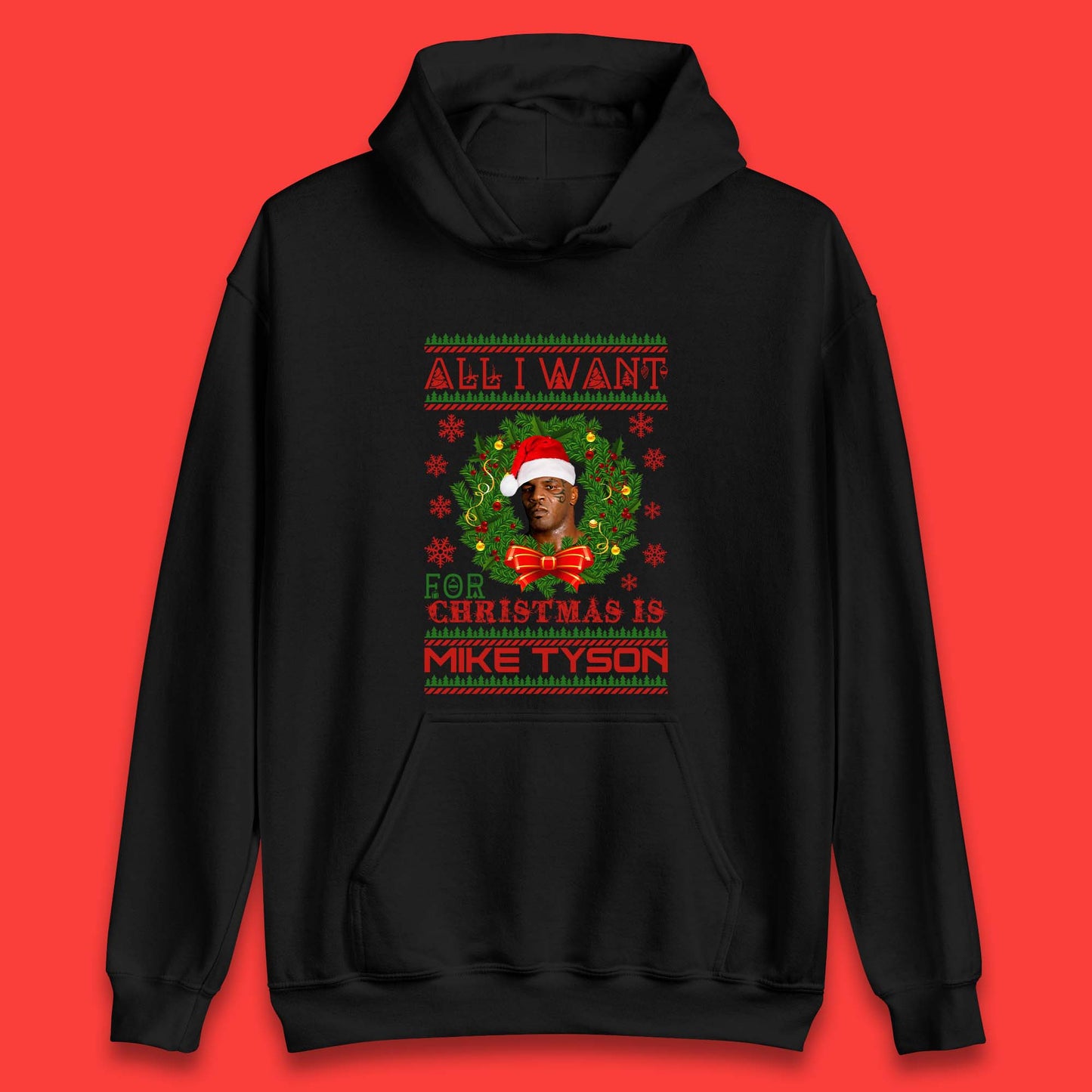 Mike Tyson Christmas Unisex Hoodie
