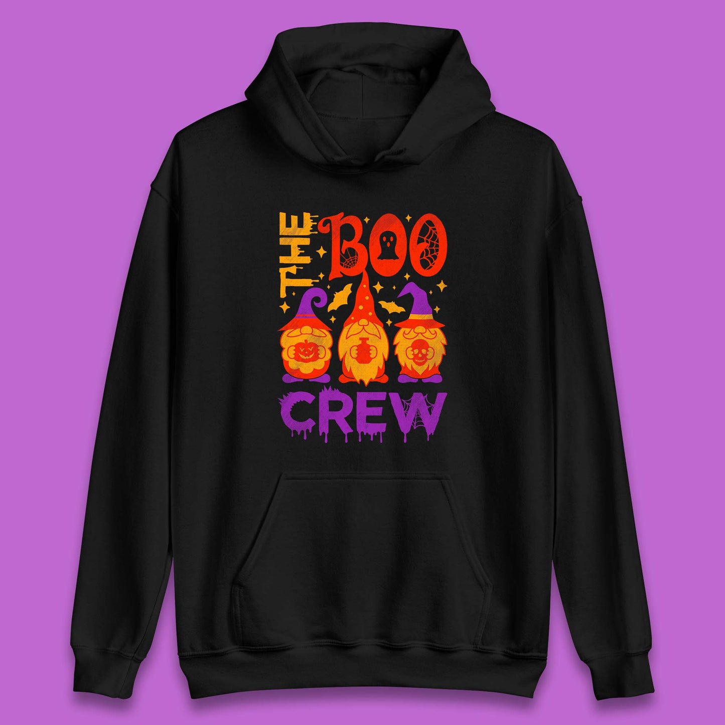 The Boo Crew Halloween Gnomes Squad Horror Scary Spooky Matching Costume Unisex Hoodie