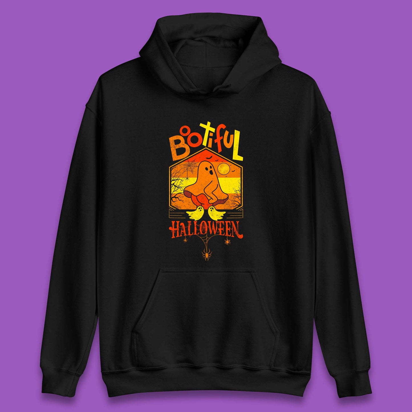 Bootiful Halloween Funny Ghost Big Butt Thick Halloween Ghost Booty Funny Humor Offensive Unisex Hoodie
