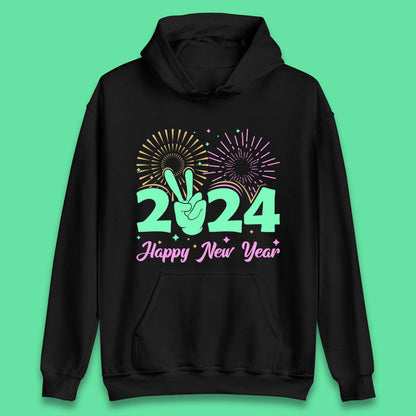 2024 2024 Happy New Year Celebrations Unisex Hoodie