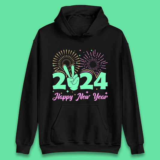 2024 2024 Happy New Year Celebrations Unisex Hoodie